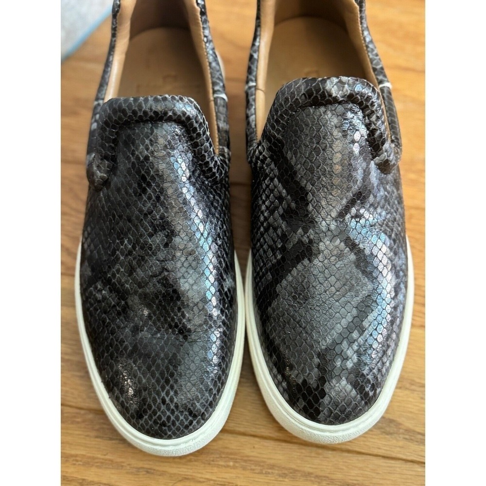 Esse Ut Esse Python Embossed Leather Slip-On Snea… - image 3